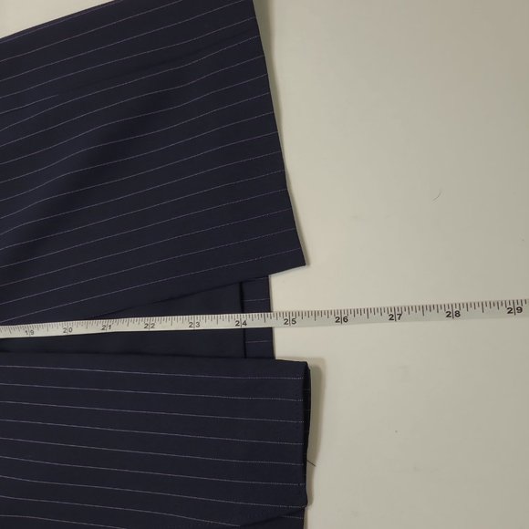 Club Monaco Women's Skirt Stripe Navy/White - Size 00 - Picture 4 of 5